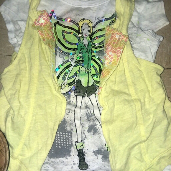 Justice sz 7 matching outfit with cute sandals sz - Picture 2 of 4